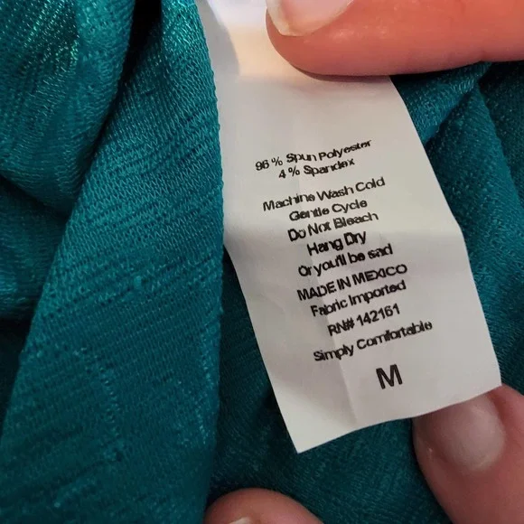 M Stretchy LuLaRoe dress Circle Flare Midi Teal Beach EE - Picture 5 of 7